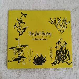 The Evil Garden Edward Gorey Hardcover Book Poetry Couplets Green Black 2011 EUC